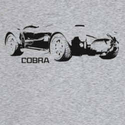 1965 Cobra Three Quarter Angle View With Model Name Light Color T Shir