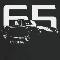 1965 Cobra Three Quarter Angle View With Year And Model Name Dark Colo