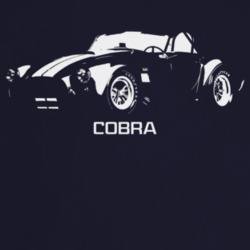 1967 Cobra Three Quarter Angle View With Model Name T Shirt