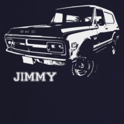 1970 Jimmy Three Quarter Angle View With Model Name Dark Color T Shirt