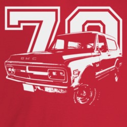 1970 Jimmy Three Quarter Angle View With Year Dark Color T Shirt