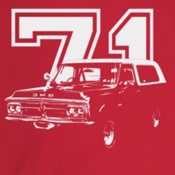 1971 Jimmy Three Quarter Angle View With Year Dark Color T Shirt
