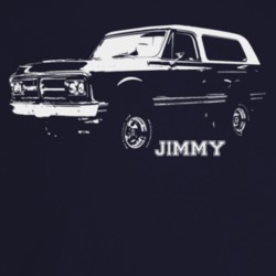 1972 Jimmy Three Quarter Angle View With Model Name Dark Color T Shirt
