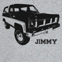 1973 Jimmy Three Quarter Angle View With Model Name Light Color T Shir