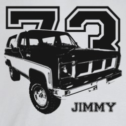 1973 Jimmy Three Quarter Angle View With Year And Model Name Light Col