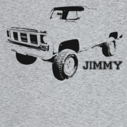 1974 Jimmy Three Quarter Angle View With Model Name Light Color T Shir