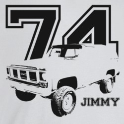 1974 Jimmy Three Quarter Angle View With Year And Model Name Light Col
