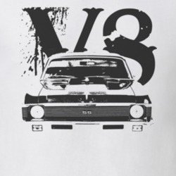 1969 CHEVY NOVA Faded Look Grill View Black Graphic With V8 Light T Sh