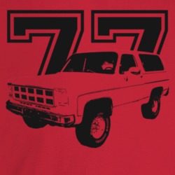 1977 Jimmy Three Quarter Angle View With Year Light Color T Shirt