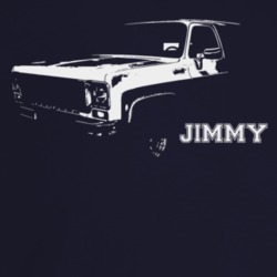 1977 Jimmy Three Quarter Angle View With Model Name Dark Color T Shirt