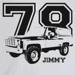 1978 Jimmy Three Quarter Angle View With Year And Model Name Light Col