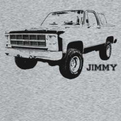 1979 Jimmy Three Quarter Angle View With Model Name Light Color T Shir