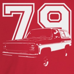 1979 Jimmy Three Quarter Angle View With Year Dark Color T Shirt