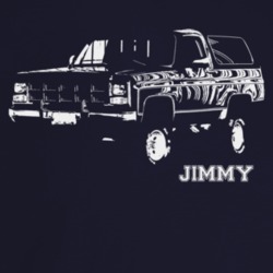 1980 Jimmy Three Quarter Angle View With Model Name Dark Color T Shirt