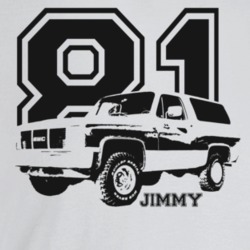 1981 Jimmy Three Quarter Angle View With Year And Model Name Light Col