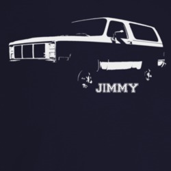 1981 Jimmy Three Quarter Angle View With Model Name Dark Color T Shirt