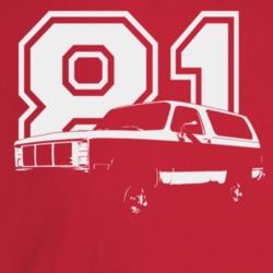 1981 Jimmy Three Quarter Angle View With Year Dark Color T Shirt