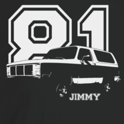 1981 Jimmy Three Quarter Angle View With Year And Model Name Dark Colo