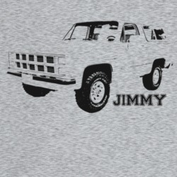 1982 Jimmy Three Quarter Angle View With Model Name Light Color T Shir