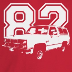 1982 Jimmy Three Quarter Angle View With Year Dark Color T Shirt