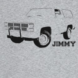 1983 Jimmy Three Quarter Angle View With Model Name Light Color T Shir