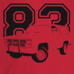 1983 Jimmy Three Quarter Angle View With Year Light Color T Shirt