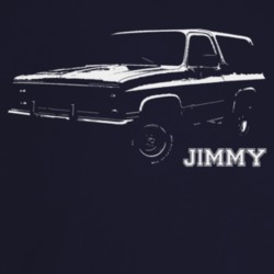 1983 Jimmy Three Quarter Angle View With Model Name Dark Color T Shirt