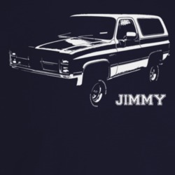 1984 Jimmy Three Quarter Angle View With Model Name Dark Color T Shirt
