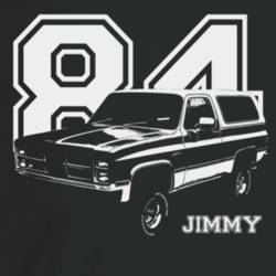 1984 Jimmy Three Quarter Angle View With Year And Model Name Dark Colo
