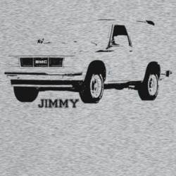 1985 Jimmy Three Quarter Angle View With Model Name Light Color T Shir