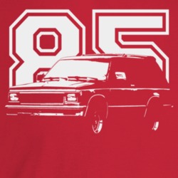 1985 Jimmy Three Quarter Angle View With Year Dark Color T Shirt
