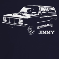 1987 Jimmy Three Quarter Angle View With Model Name Dark Color T Shirt