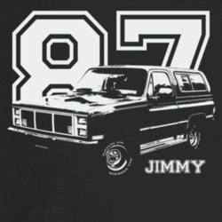 1987 Jimmy Three Quarter Angle View With Year And Model Name Dark Colo