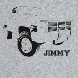 1988 Jimmy Three Quarter Angle View With Model Name Light Color T Shir
