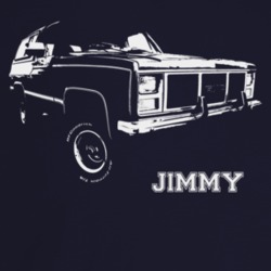 1988 Jimmy Three Quarter Angle View With Model Name Dark Color T Shirt