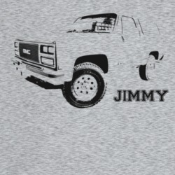 1989 Jimmy Three Quarter Angle View With Model Name Light Color T Shir
