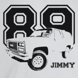 1989 Jimmy Three Quarter Angle View With Year And Model Name Light Col