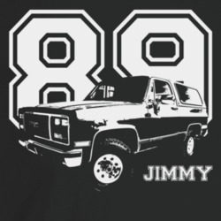 1989 Jimmy Three Quarter Angle View With Year And Model Name Dark Colo