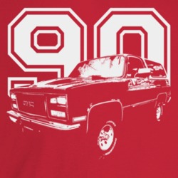 1990 Jimmy Three Quarter Angle View With Year Dark Color T Shirt