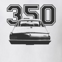 1969 CHEVY NOVA Faded Look Rear View Black Graphic With Engine Size Li
