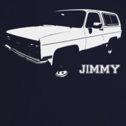 1991 Jimmy Three Quarter Angle View With Model Name Dark Color T Shirt