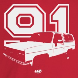 1991 Jimmy Three Quarter Angle View With Year Dark Color T Shirt