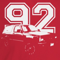 1992 Jimmy Three Quarter Angle View With Year Dark Color T Shirt