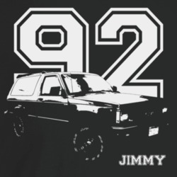 1992 Jimmy Three Quarter Angle View With Year And Model Name Dark Colo
