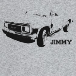 1993 Jimmy Three Quarter Angle View With Model Name Light Color T Shir