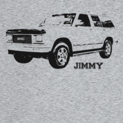 1994 Jimmy Three Quarter Angle View With Model Name Light Color T Shir