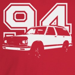 1994 Jimmy Three Quarter Angle View With Year Dark Color T Shirt