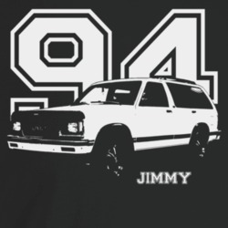 1994 Jimmy Three Quarter Angle View With Year And Model Name Dark Colo