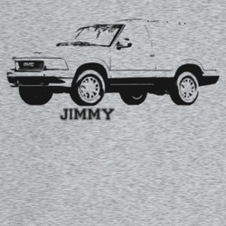 1995 Jimmy Three Quarter Angle View With Model Name Light Color T Shir