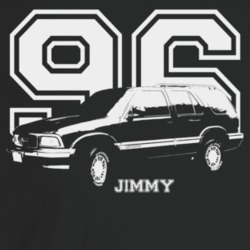 1996 Jimmy Three Quarter Angle View With Year And Model Name Dark Colo